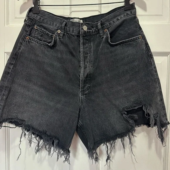 Agolde StellaDistressed Jean Shorts